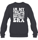 In My Twelfth Birthday Era Birthday Shirt Unisex Fleece Pullover Sweatshirt
