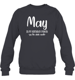 May Birthday Month Unisex Fleece Pullover Sweatshirt