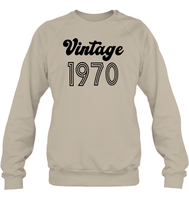 1970 Retro Vintage Birth Year Blast Unisex Fleece Pullover Sweatshirt
