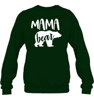 Mama Bear Family Shirt Unisex Fleece Pullover Sweatshirt