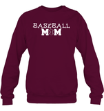 Baseball Mom Shirt Unisex Fleece Pullover Sweatshirt