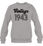1943 Retro Vintage Birth Year Blast Unisex Fleece Pullover Sweatshirt