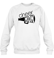 Cheer Mom With Megaphone Unisex Fleece Pullover Sweatshirt
