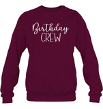 Birthday Crew Unisex Fleece Pullover Sweatshirt