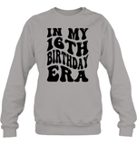 In My 16th Birthday Era Birthday Shirt Unisex Fleece Pullover Sweatshirt