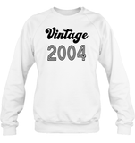 2004 Retro Vintage Birth Year Blast Unisex Fleece Pullover Sweatshirt