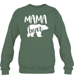 Mama Bear Family Shirt Unisex Fleece Pullover Sweatshirt