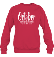 October Birthday Month Unisex Fleece Pullover Sweatshirt