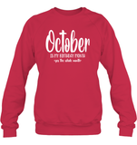 October Birthday Month Unisex Fleece Pullover Sweatshirt