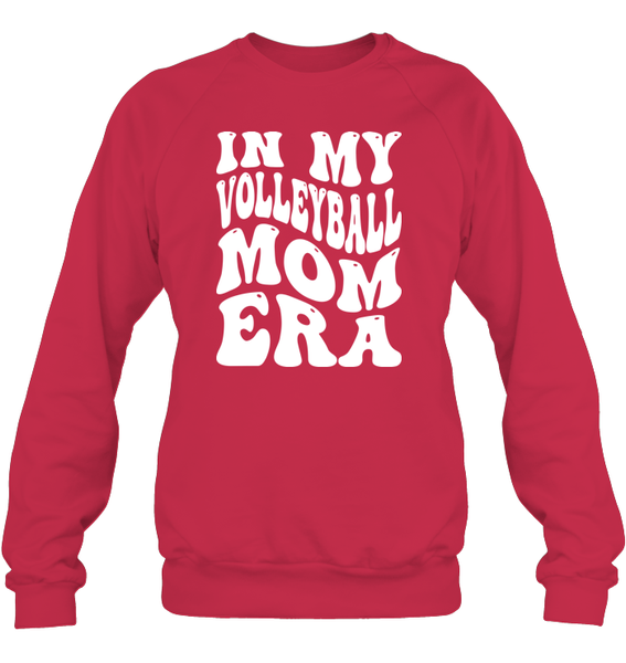 In My Volleyball Mom Era Sports Shirt Unisex Fleece Pullover Sweatshirt