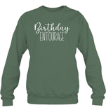 Birthday Entourage Unisex Fleece Pullover Sweatshirt