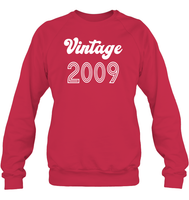 2009 Retro Vintage Birth Year Blast Unisex Fleece Pullover Sweatshirt