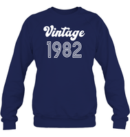 1982 Retro Vintage Birth Year Blast Unisex Fleece Pullover Sweatshirt