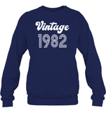 1982 Retro Vintage Birth Year Blast Unisex Fleece Pullover Sweatshirt