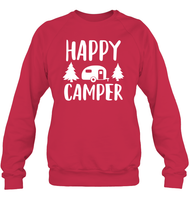 Happy Camper Unisex Fleece Pullover Sweatshirt