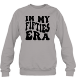 In My Fifties Era Birthday Shirt Unisex Fleece Pullover Sweatshirt