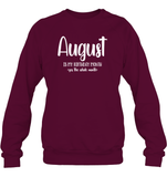 August Birthday Month Unisex Fleece Pullover Sweatshirt