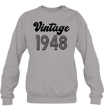 1948 Retro Vintage Birth Year Blast Unisex Fleece Pullover Sweatshirt