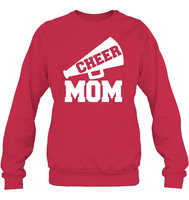 Cheer Mom With Megaphone Unisex Fleece Pullover Sweatshirt