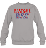 Baseball Dad Shirt, Long Sleeve, Hoodie, and Sweatshirt With Baseball Stripes
