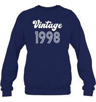 1998 Retro Vintage Birth Year Blast Unisex Fleece Pullover Sweatshirt
