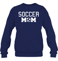Soccer Mom Sports Shirt Unisex Fleece Pullover Sweatshirt