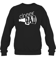 Cheer Dad With Megaphone Unisex Fleece Pullover Sweatshirt