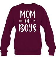 Mom Of Boys Family Shirt Unisex Fleece Pullover Sweatshirt