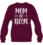 Mom Of Boys Family Shirt Unisex Fleece Pullover Sweatshirt