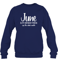 June Birthday Month Unisex Fleece Pullover Sweatshirt