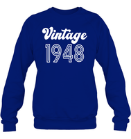 1948 Retro Vintage Birth Year Blast Unisex Fleece Pullover Sweatshirt