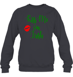 Kiss Me, I'm Irish St Patrick's Day Shirt Unisex Fleece Pullover Sweatshirt
