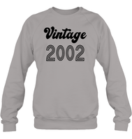 2002 Retro Vintage Birth Year Blast Unisex Fleece Pullover Sweatshirt