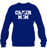 Cheer Mom With Cheerleader Unisex Fleece Pullover Sweatshirt