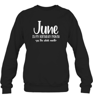 June Birthday Month Unisex Fleece Pullover Sweatshirt