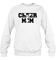 Cheer Mom With Cheerleader Unisex Fleece Pullover Sweatshirt