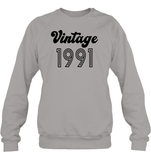 1991 Retro Vintage Birth Year Blast Unisex Fleece Pullover Sweatshirt