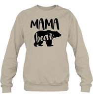 Mama Bear Family Shirt Unisex Fleece Pullover Sweatshirt