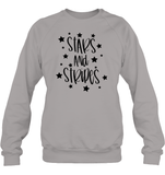 Stars And Stripes 4th Of July Shirt Unisex Fleece Pullover Sweatshirt