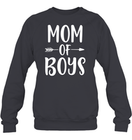 Mom Of Boys Family Shirt Unisex Fleece Pullover Sweatshirt