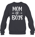 Mom Of Boys Family Shirt Unisex Fleece Pullover Sweatshirt