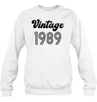 1989 Retro Vintage Birth Year Blast Unisex Fleece Pullover Sweatshirt