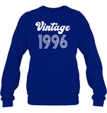 1996 Retro Vintage Birth Year Blast Unisex Fleece Pullover Sweatshirt