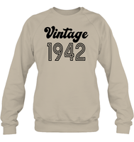 1942 Retro Vintage Birth Year Blast Unisex Fleece Pullover Sweatshirt