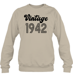 1942 Retro Vintage Birth Year Blast Unisex Fleece Pullover Sweatshirt