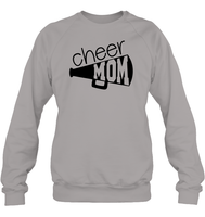 Cheer Mom With Megaphone Unisex Fleece Pullover Sweatshirt