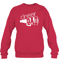 Cheer Dad With Megaphone Unisex Fleece Pullover Sweatshirt
