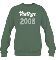 2008 Retro Vintage Birth Year Blast Unisex Fleece Pullover Sweatshirt