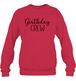 Birthday Crew Unisex Fleece Pullover Sweatshirt