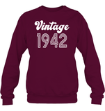 1942 Retro Vintage Birth Year Blast Unisex Fleece Pullover Sweatshirt